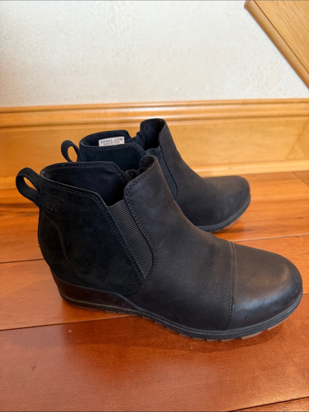 Sorel Black Women's Ankle Chelsea Boots